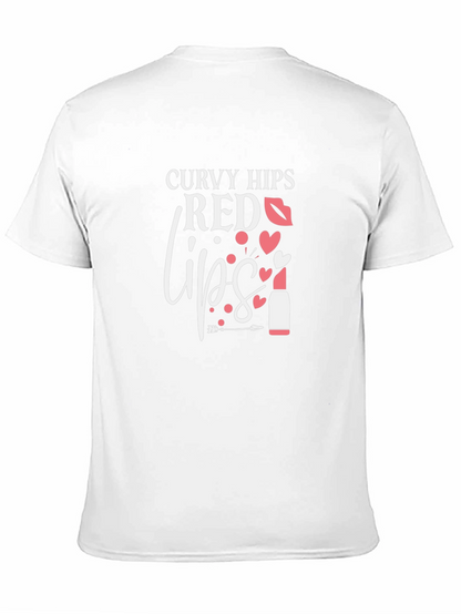 Curvy Hips Red Lips Graphic Tee
