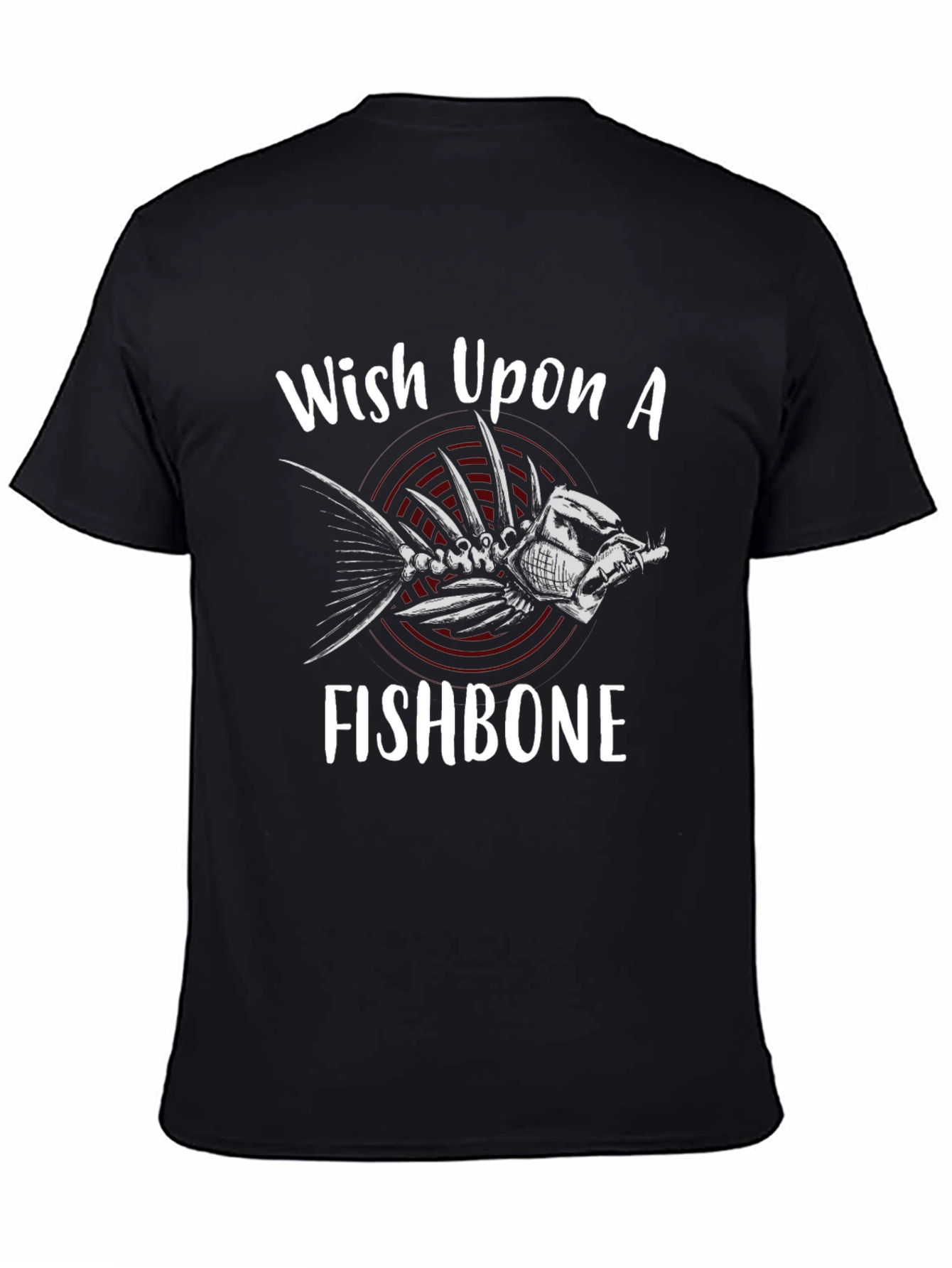 Wish Upon A Fishbone T-Shirt - Black