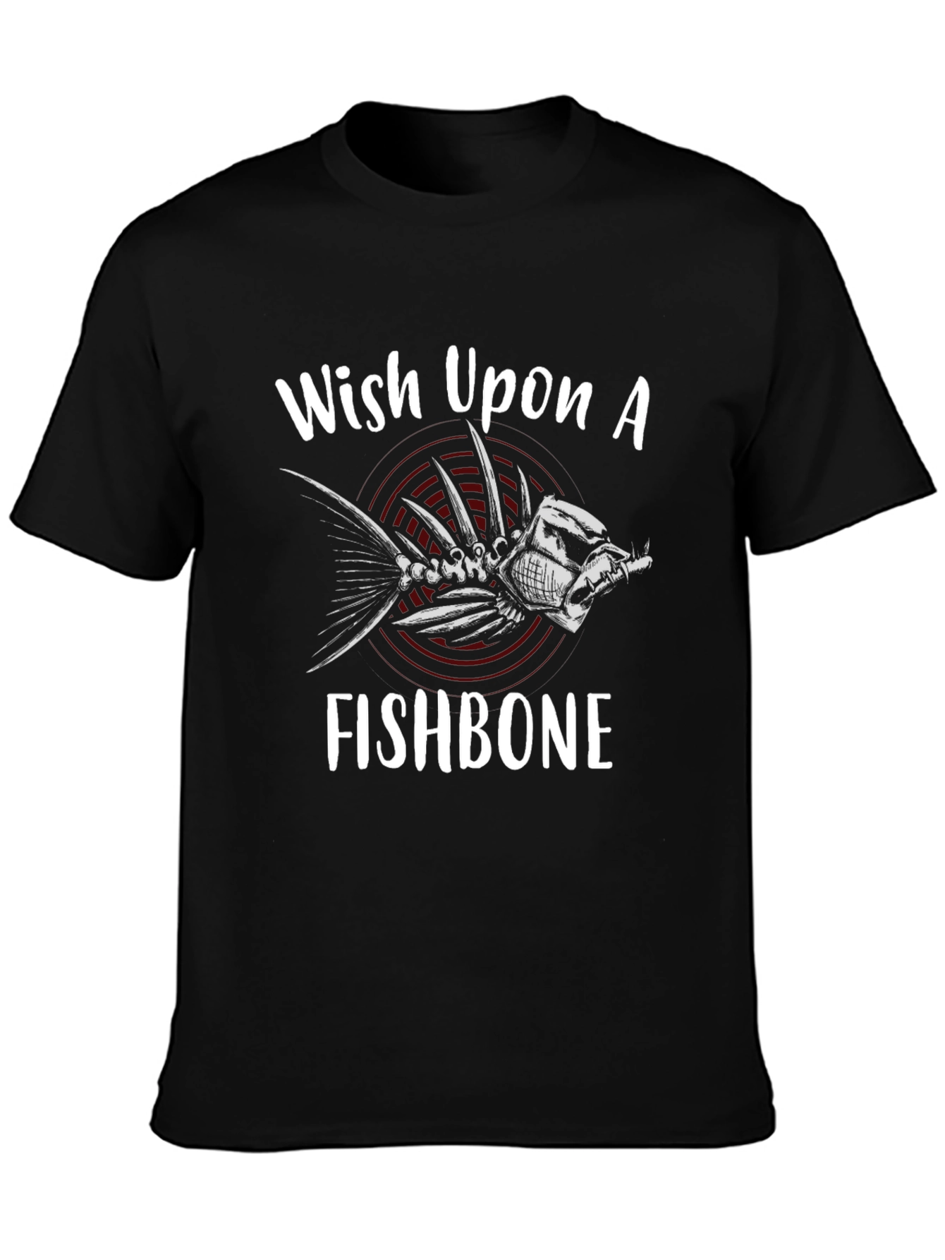 Wish Upon A Fishbone T-Shirt - Black
