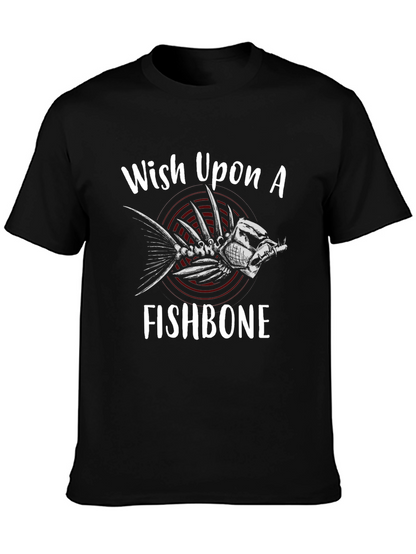 Wish Upon A Fishbone T-Shirt - Black