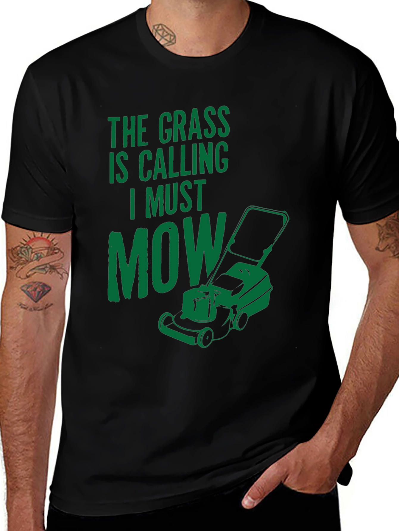 The Grass is Calling T-Shirt - Funny Mowing Tee