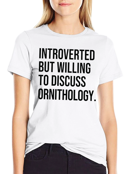 Introverted Ornithology T-Shirt - Black