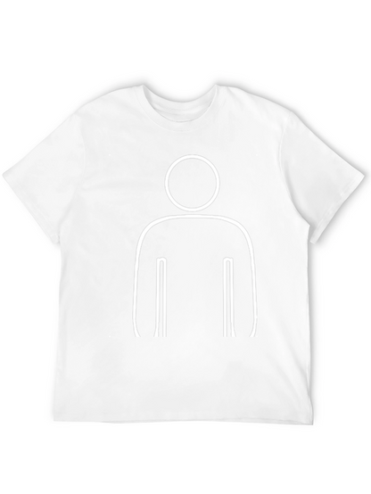Minimalist Man Graphic Black T-Shirt