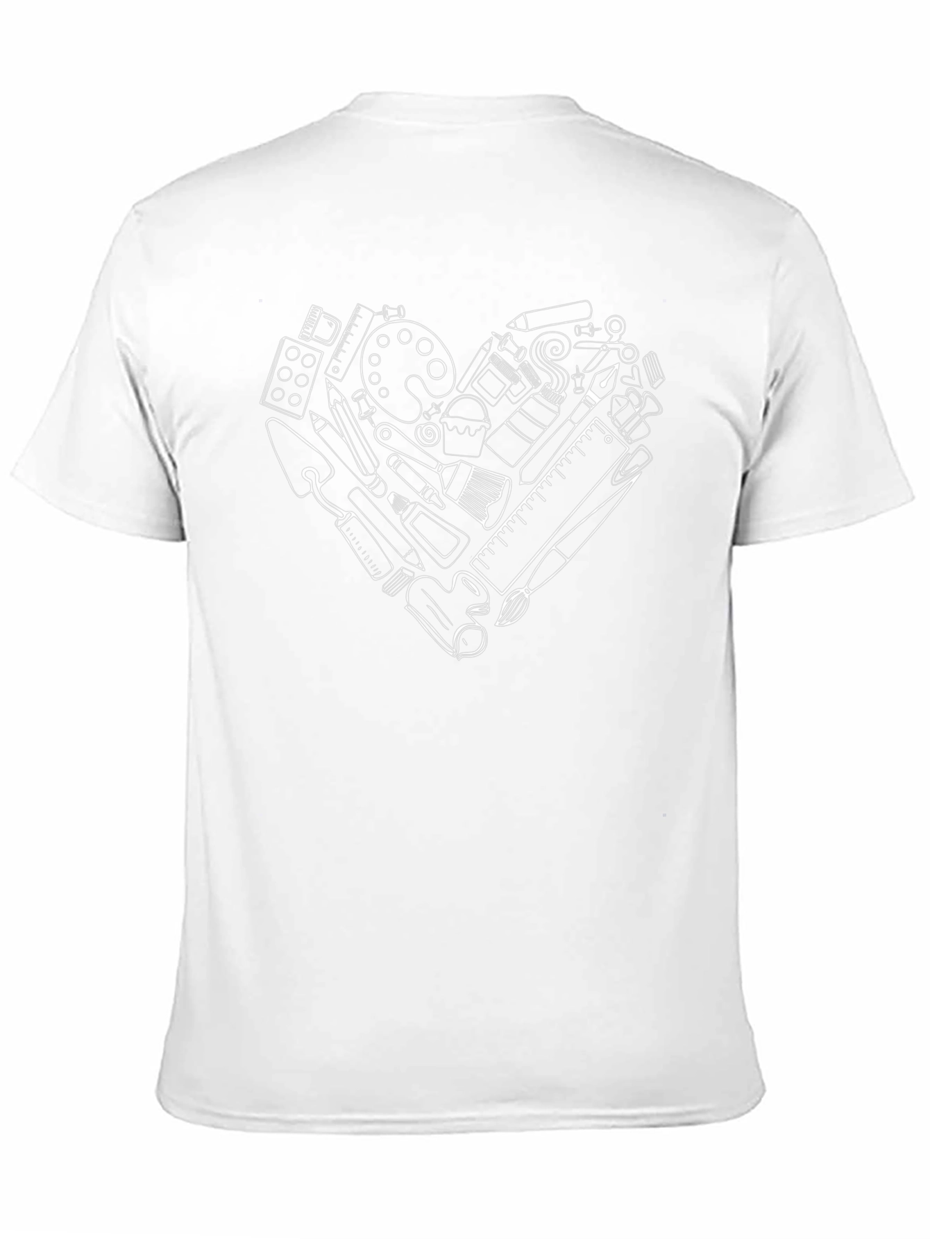 Artists Heart Graphic Tee - Black Cotton T-Shirt