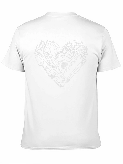 Artists Heart Graphic Tee - Black Cotton T-Shirt