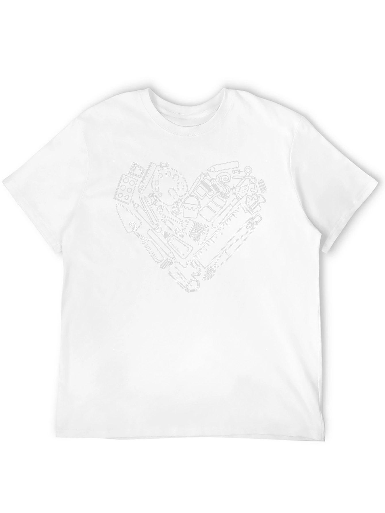Artists Heart Graphic Tee - Black Cotton T-Shirt