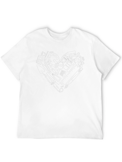 Artists Heart Graphic Tee - Black Cotton T-Shirt