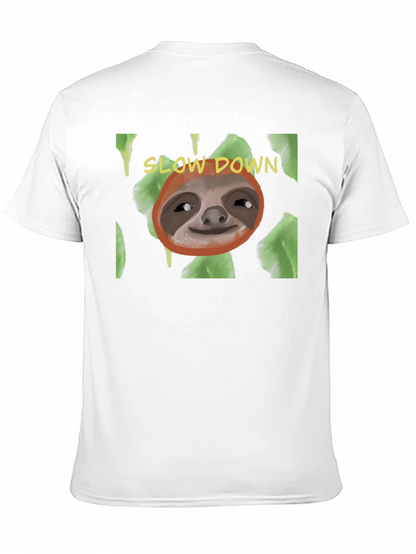 Slow Down Sloth T-Shirt - Relaxed Style