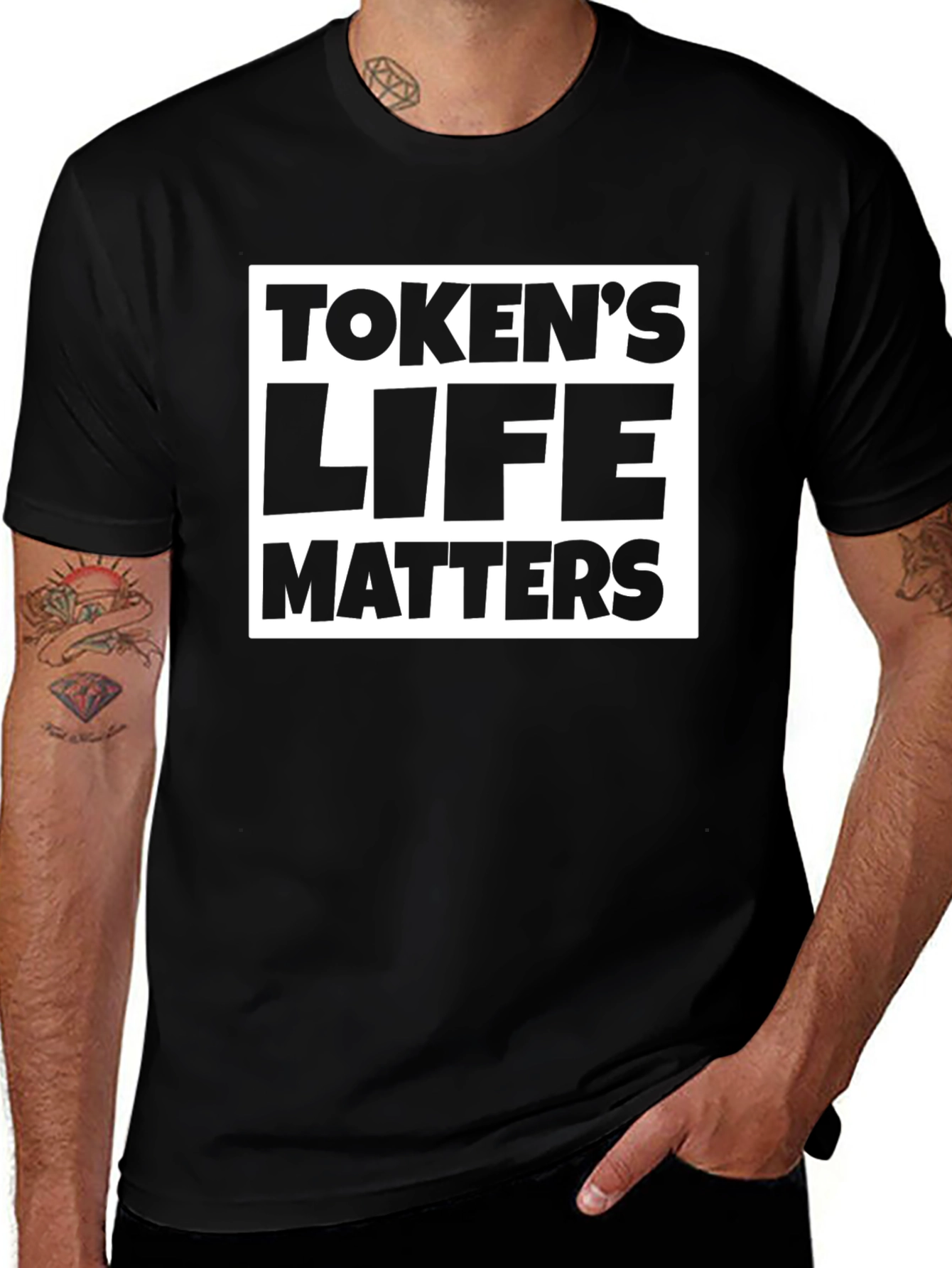 Tokens Life Matters Black T-Shirt