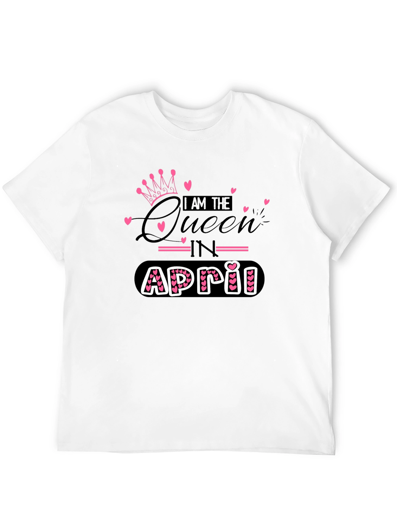 April Queen Black T-Shirt