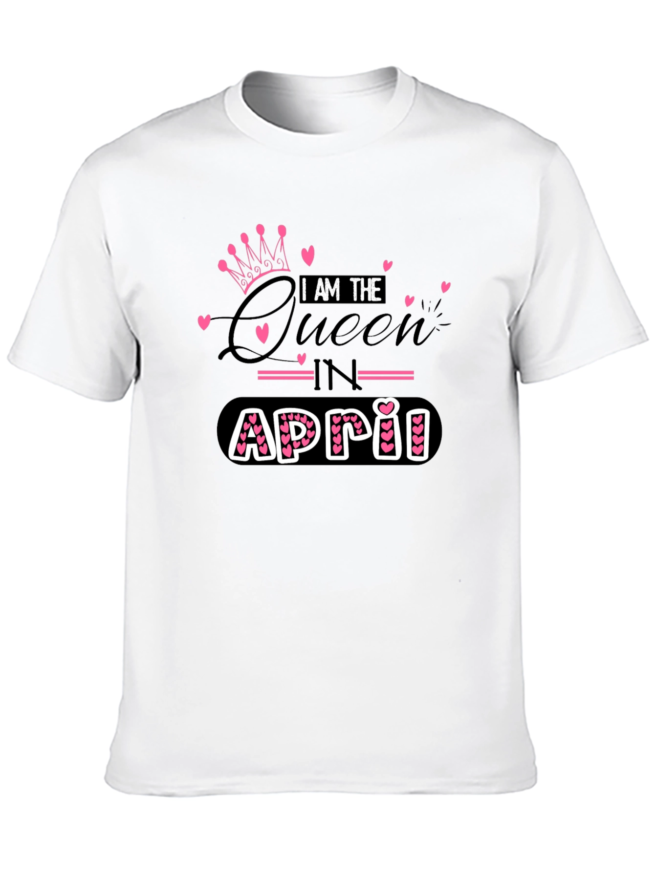 April Queen Black T-Shirt