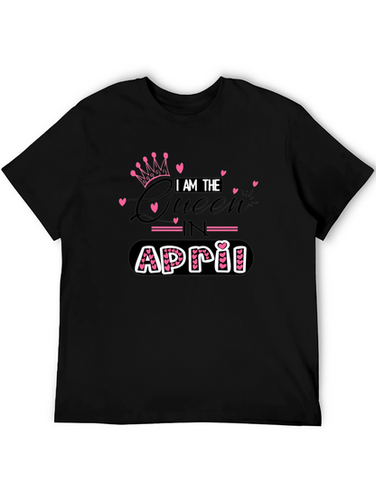 April Queen Black T-Shirt