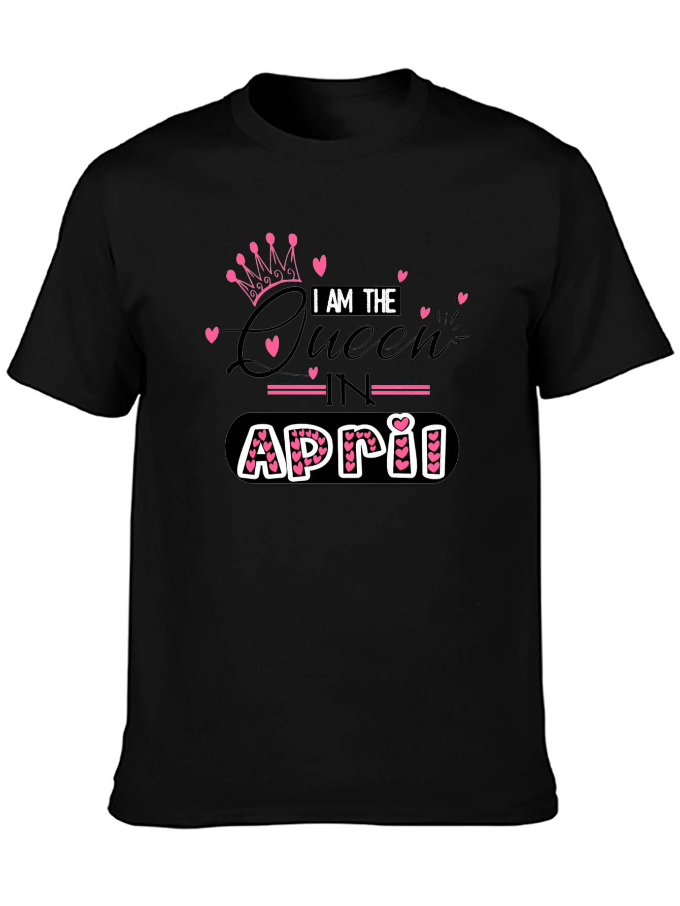 April Queen Black T-Shirt