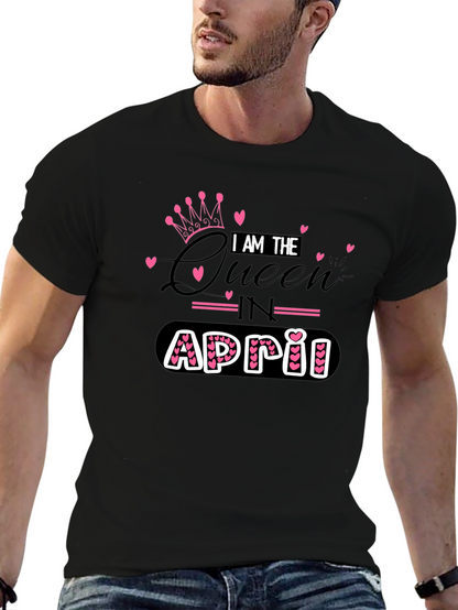 April Queen Black T-Shirt