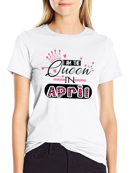 April Queen Black T-Shirt