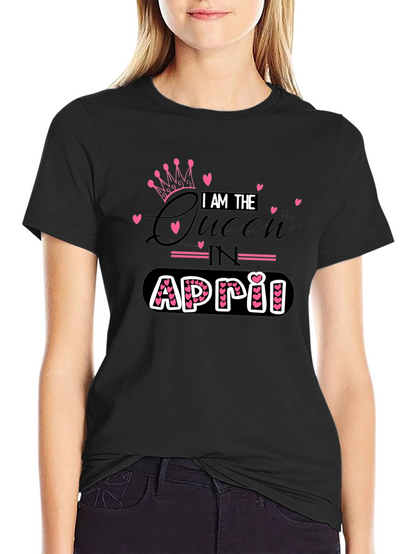 April Queen Black T-Shirt