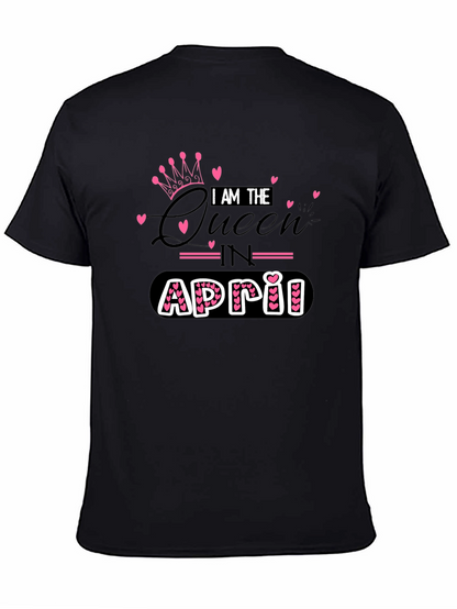 April Queen Black T-Shirt