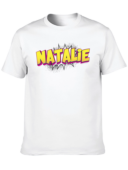 Natalie Comic Book Style Custom T-Shirt