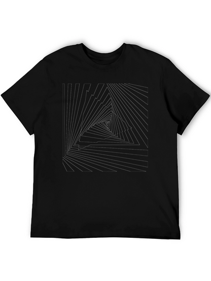 Geometric Triangle Illusion Tee