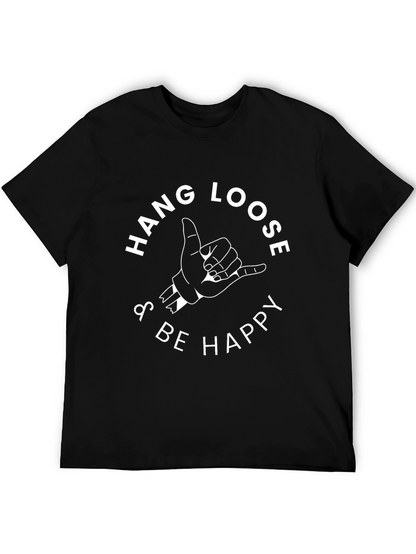 Hang Loose T-Shirt - Black Casual Tee