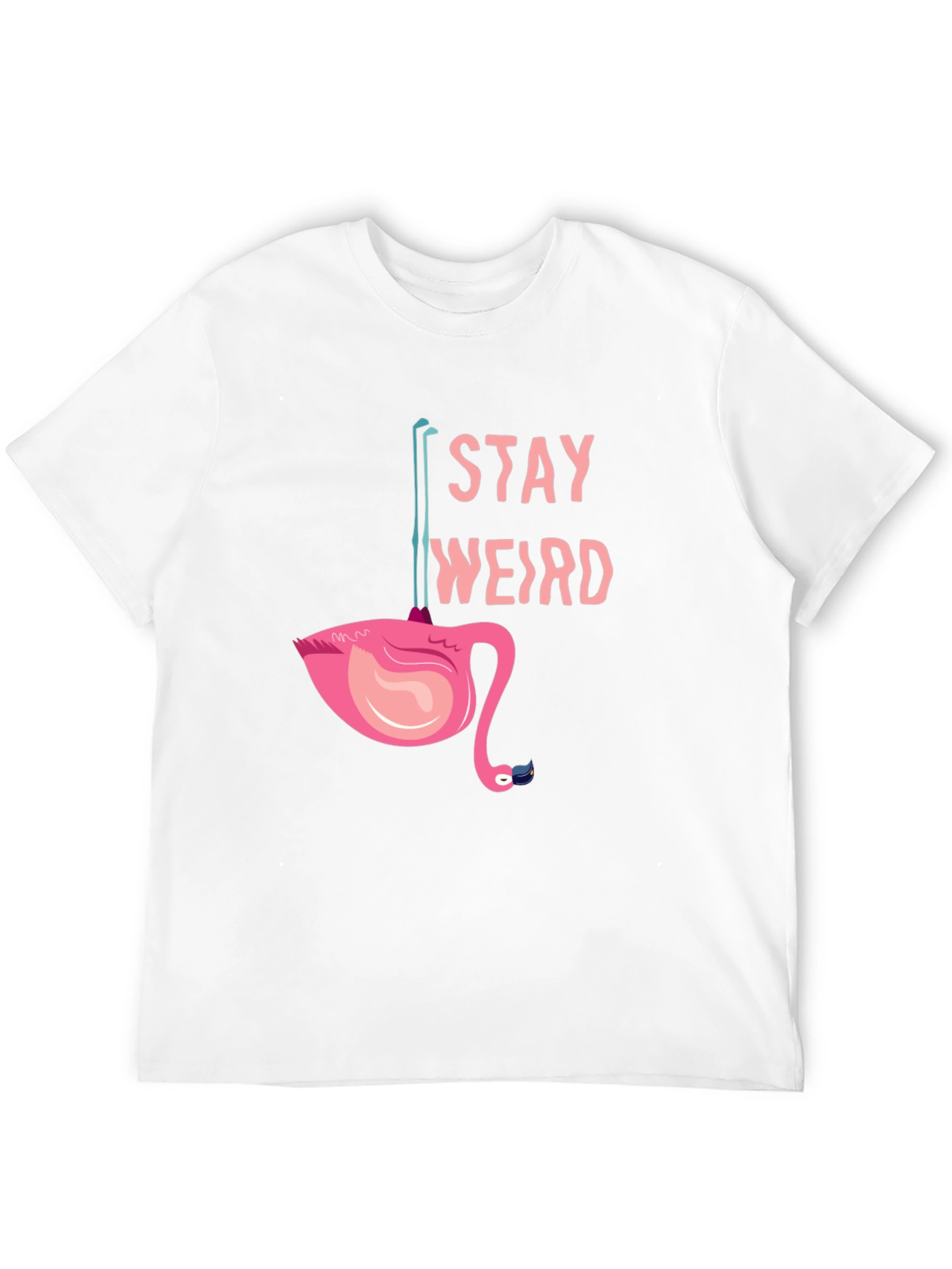 Stay Weird Flamingo Tee - Quirky Graphic T-Shirt