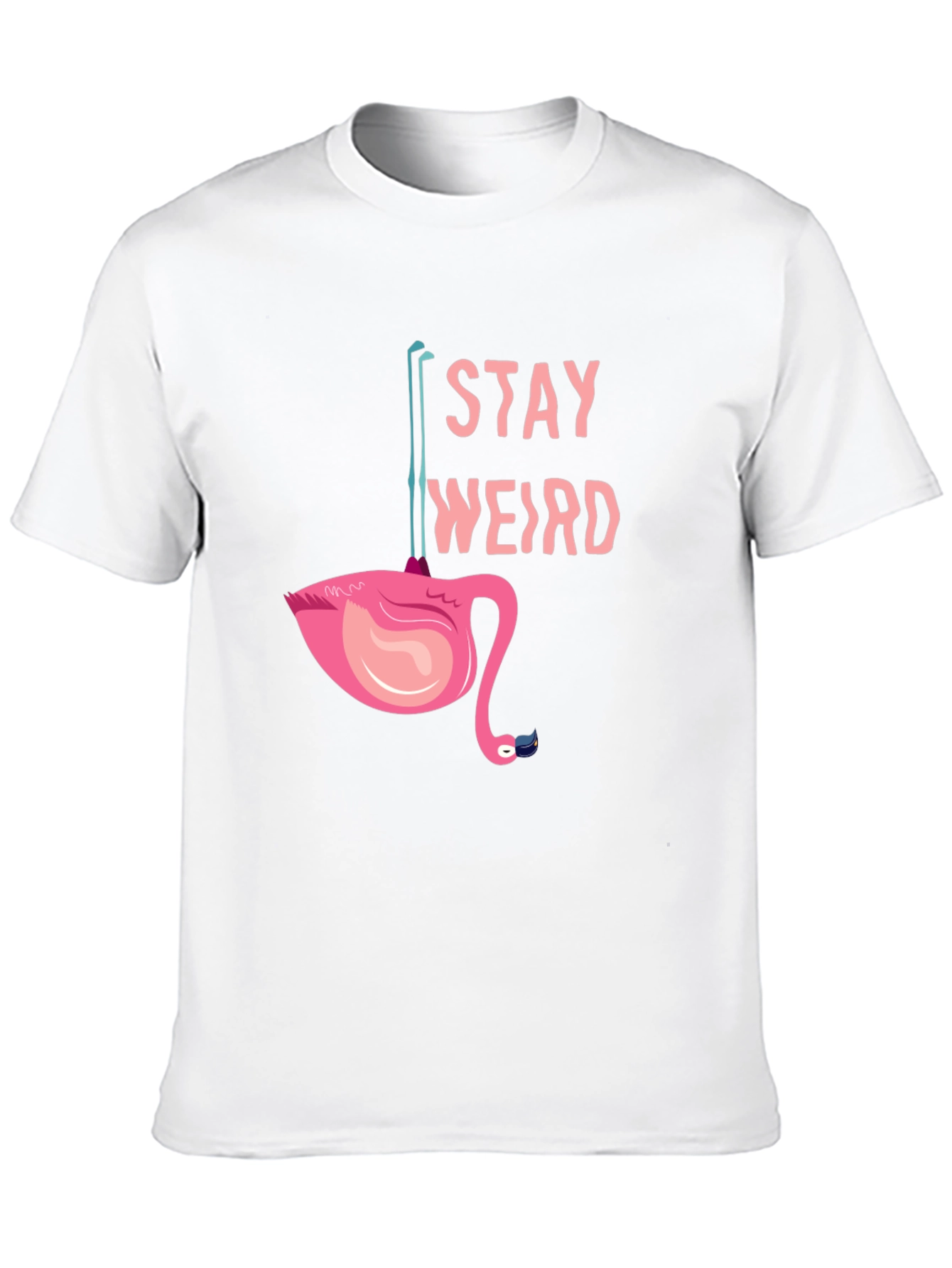 Stay Weird Flamingo Tee - Quirky Graphic T-Shirt