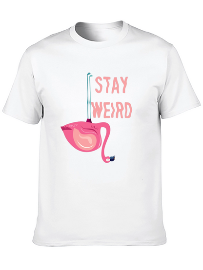 Stay Weird Flamingo Tee - Quirky Graphic T-Shirt