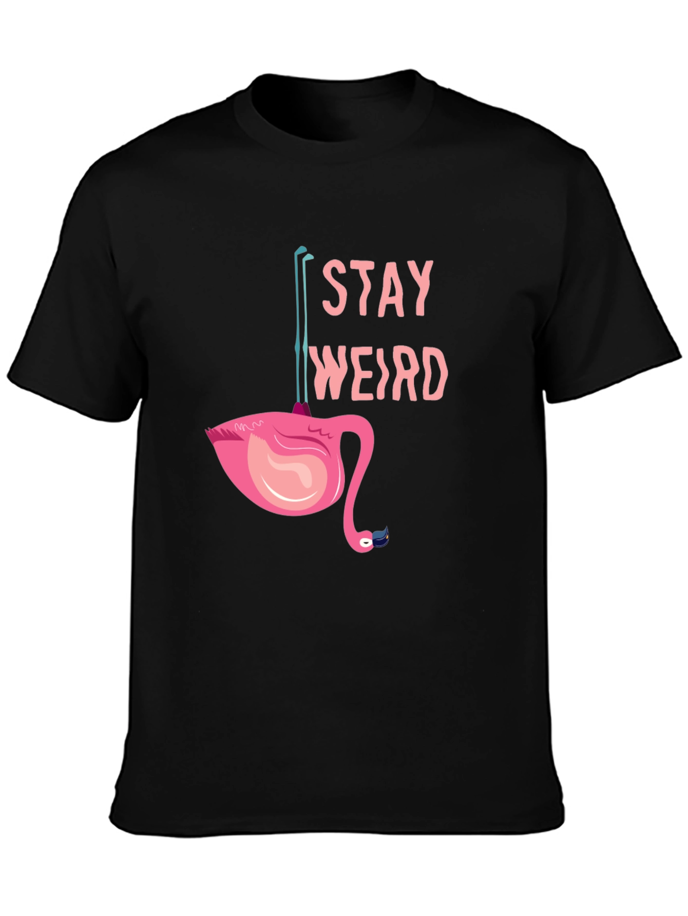 Stay Weird Flamingo Tee - Quirky Graphic T-Shirt