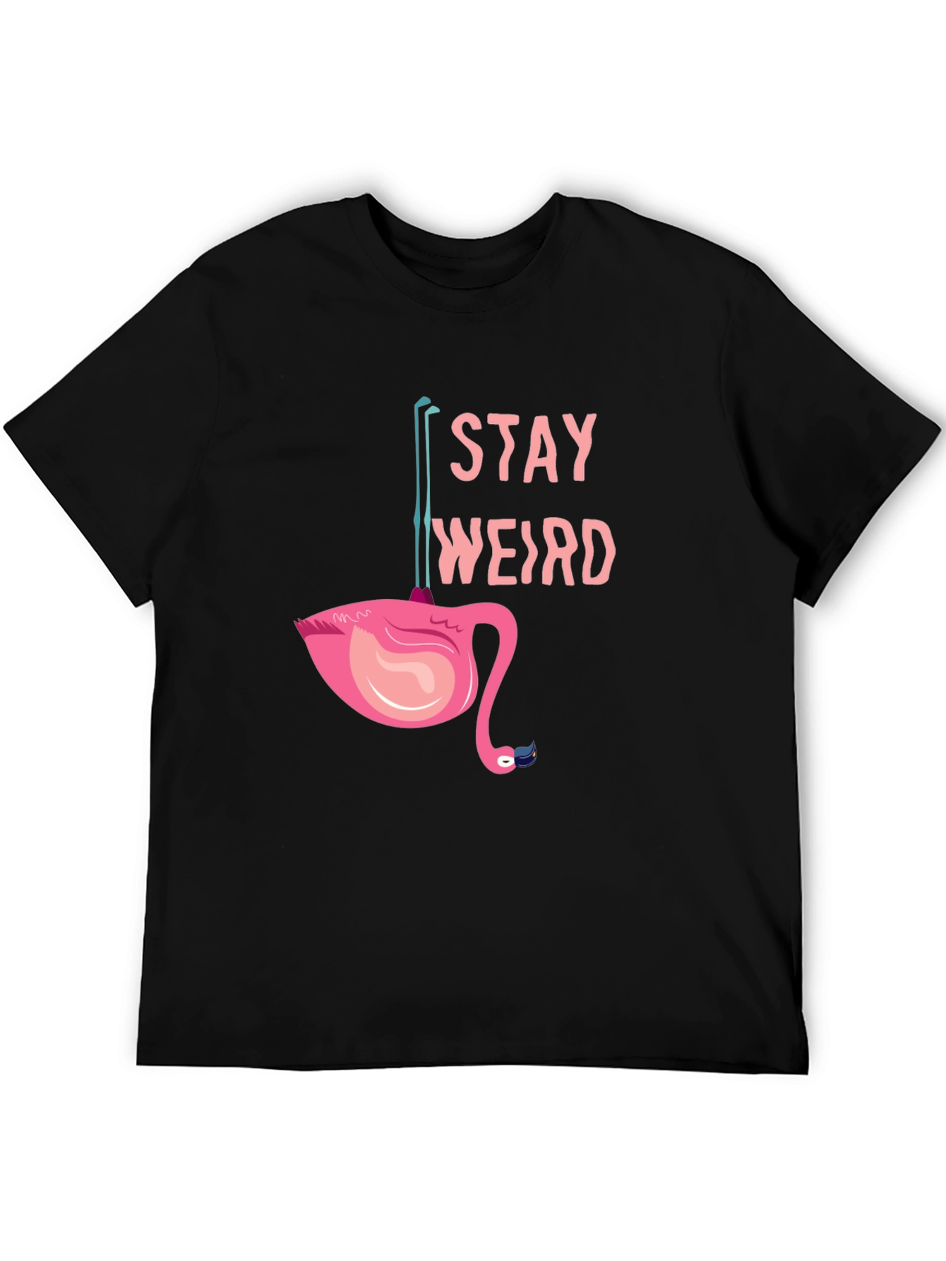 Stay Weird Flamingo Tee - Quirky Graphic T-Shirt