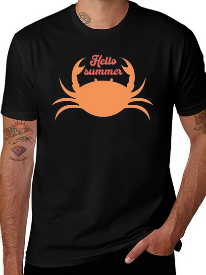 Hello Summer Crab Graphic Tee