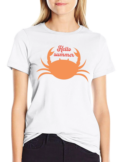 Hello Summer Crab Graphic Tee