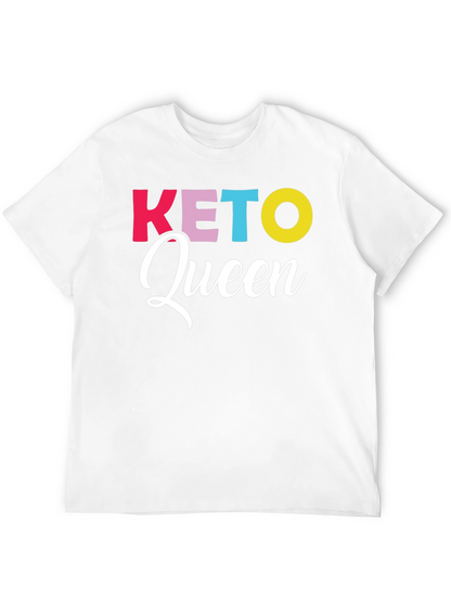 Keto Queen Graphic Tee - Trendy Diet Lifestyle Shirt