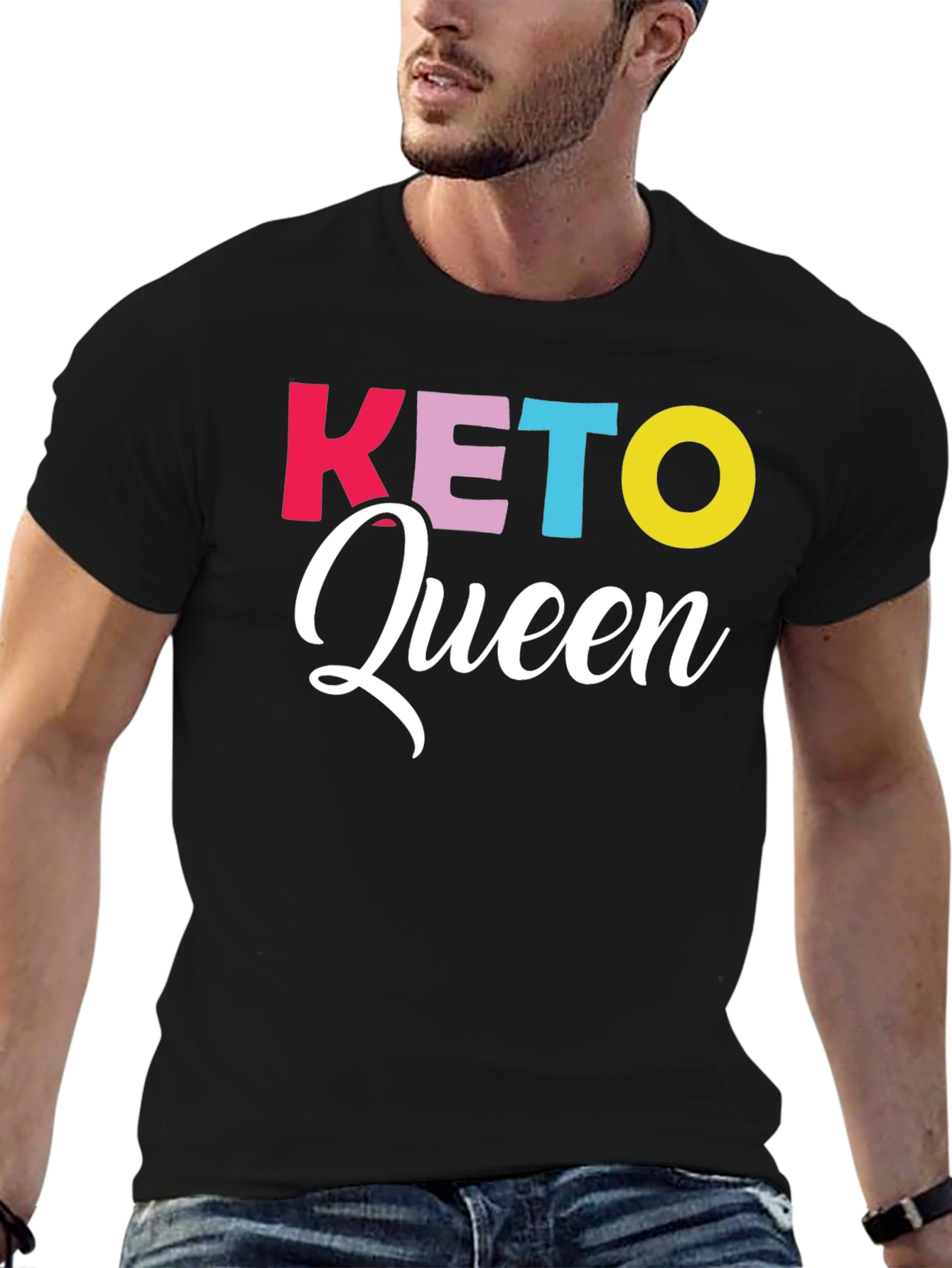 Keto Queen Graphic Tee - Trendy Diet Lifestyle Shirt