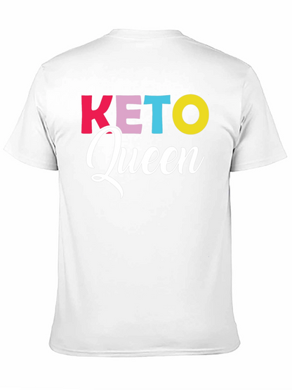 Keto Queen Graphic Tee - Trendy Diet Lifestyle Shirt