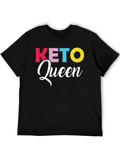 Keto Queen Graphic Tee - Trendy Diet Lifestyle Shirt