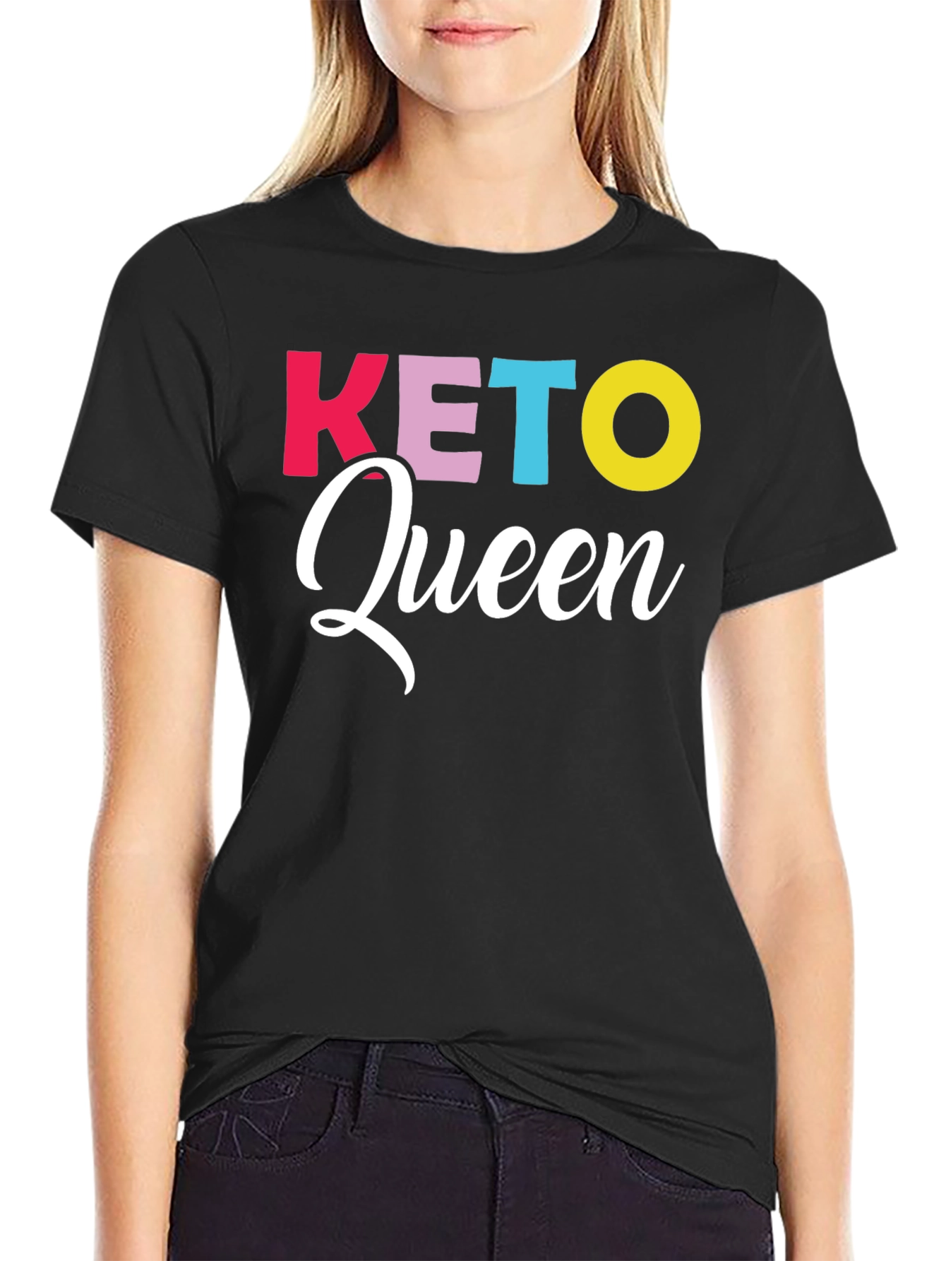 Keto Queen Graphic Tee - Trendy Diet Lifestyle Shirt