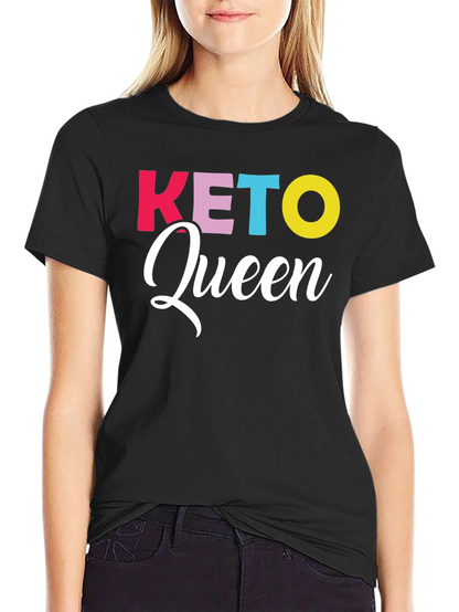 Keto Queen Graphic Tee - Trendy Diet Lifestyle Shirt