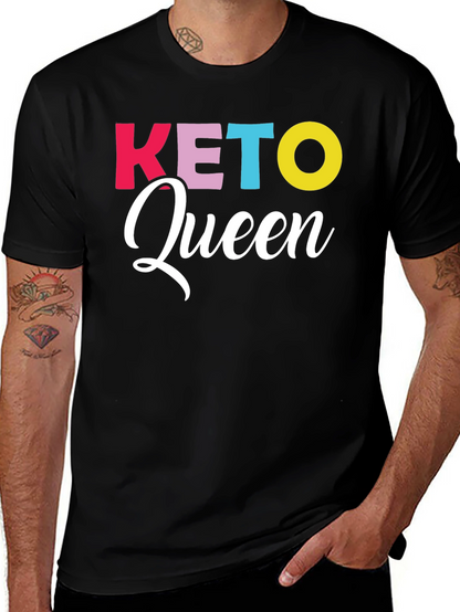 Keto Queen Graphic Tee - Trendy Diet Lifestyle Shirt
