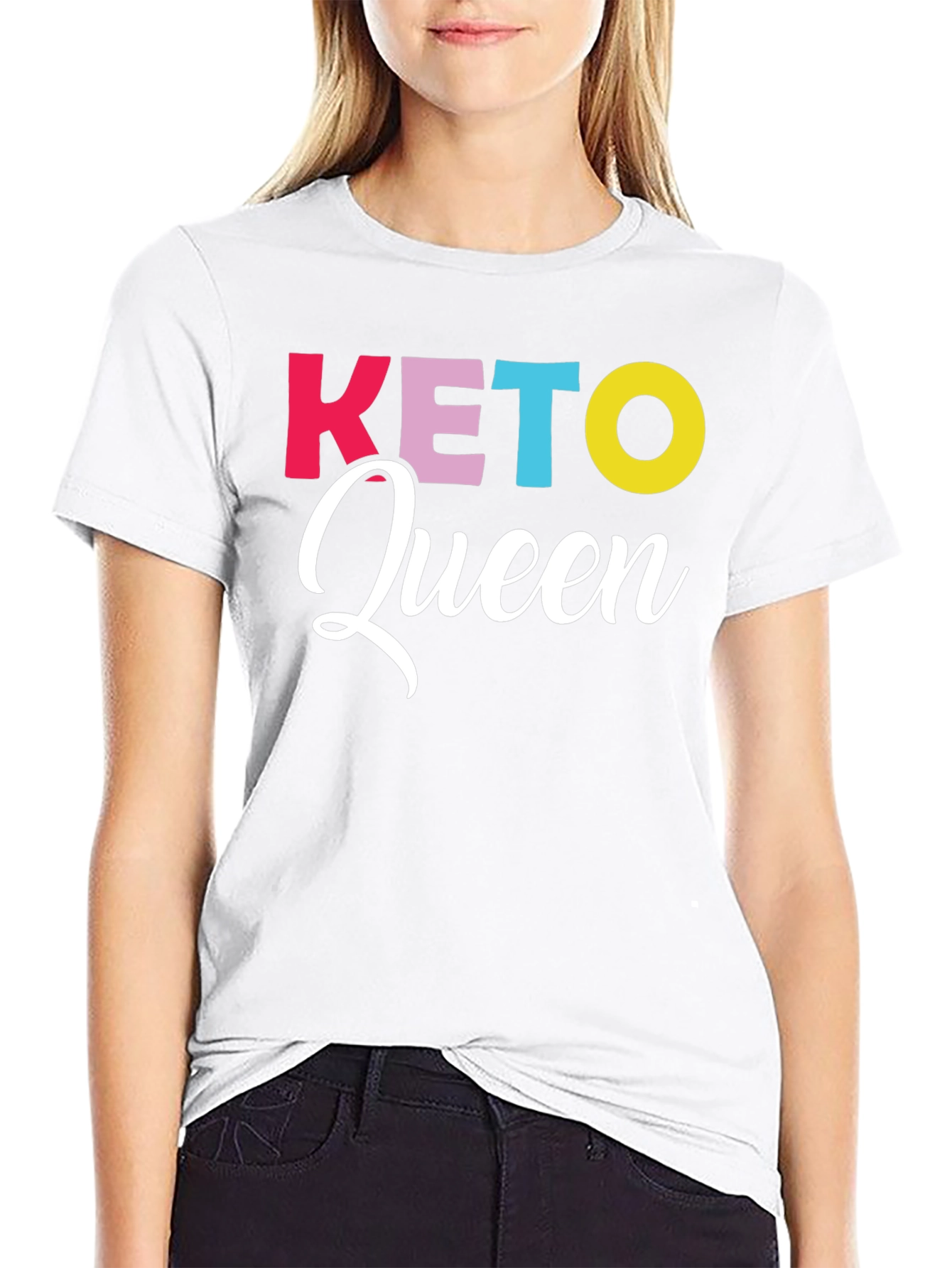 Keto Queen Graphic Tee - Trendy Diet Lifestyle Shirt
