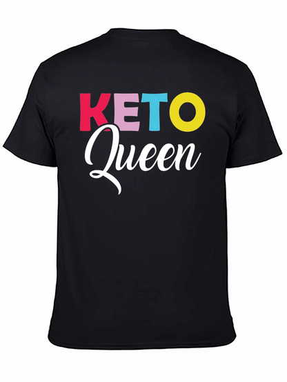 Keto Queen Graphic Tee - Trendy Diet Lifestyle Shirt