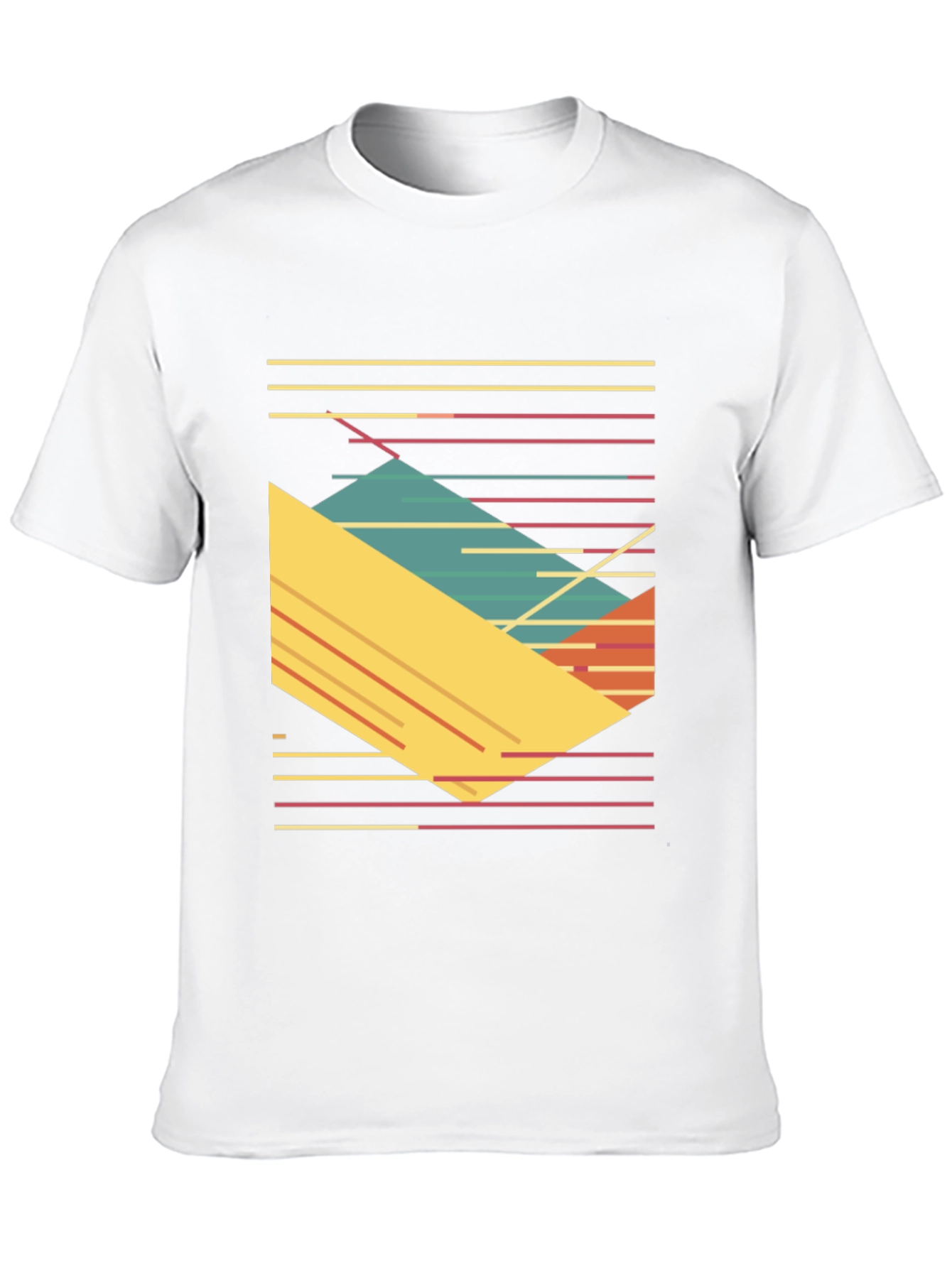 Retro Geometric T-Shirt - Bold 80s Style Tee