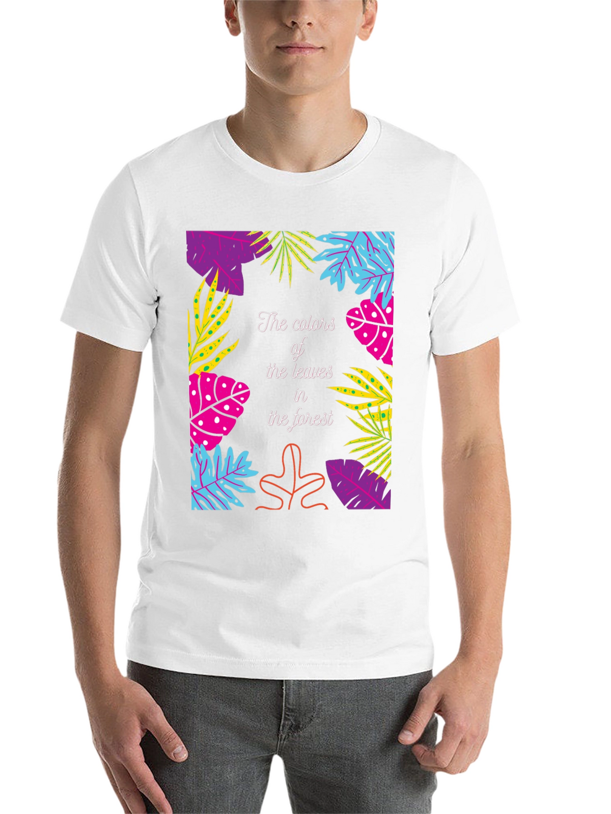 Tropical Leaves Graphic T-Shirt