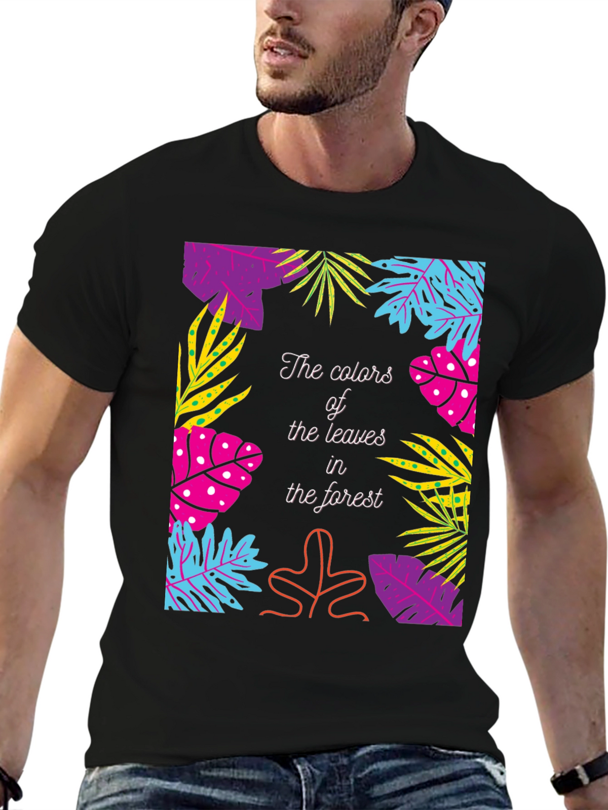 Tropical Leaves Graphic T-Shirt