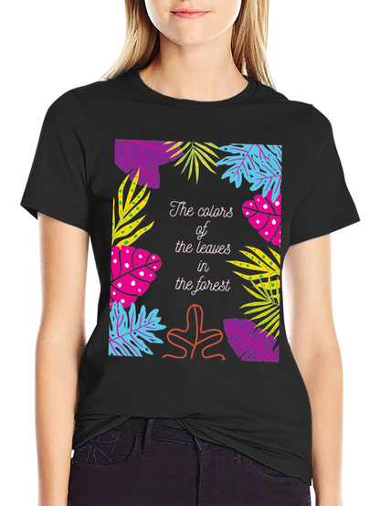 Tropical Leaves Graphic T-Shirt