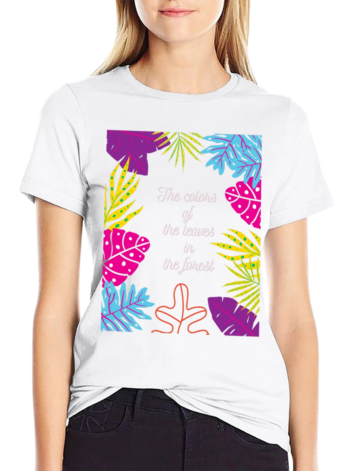 Tropical Leaves Graphic T-Shirt