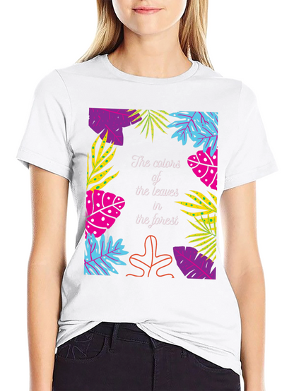 Tropical Leaves Graphic T-Shirt