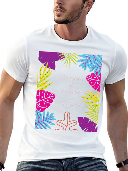 Tropical Leaves Graphic T-Shirt