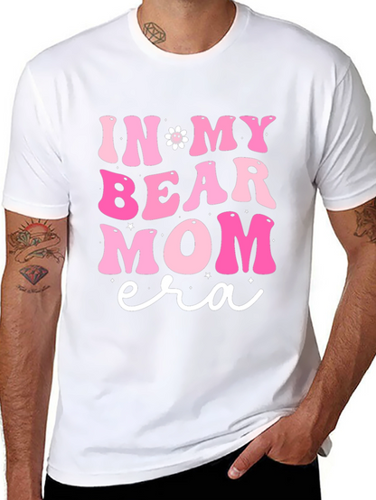 In My Bear Mom Era Black Graphic Tee
