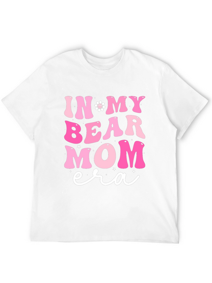 In My Bear Mom Era Black Graphic Tee