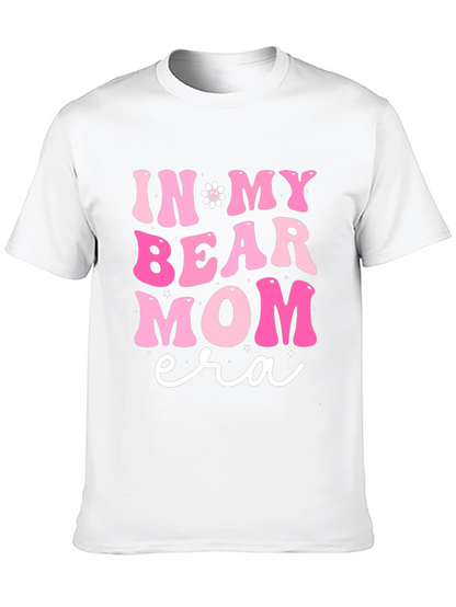 In My Bear Mom Era Black Graphic Tee